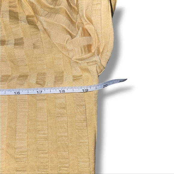 Jonathan Simkhai Janelle Mock Turtleneck, Open Back, Honey, Long Sleeve, Sz XL - Picture 8 of 12